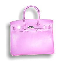 HERMÈS Dames Birkin Bag Leer in Roze