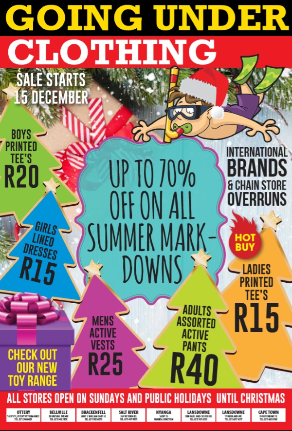 Factory Shops and Shopping in Cape Town, Johannesburg, Durban, Gauteng