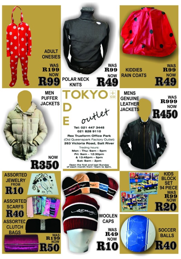 Factory Shops and Shopping in Cape Town, Johannesburg, Durban, Gauteng